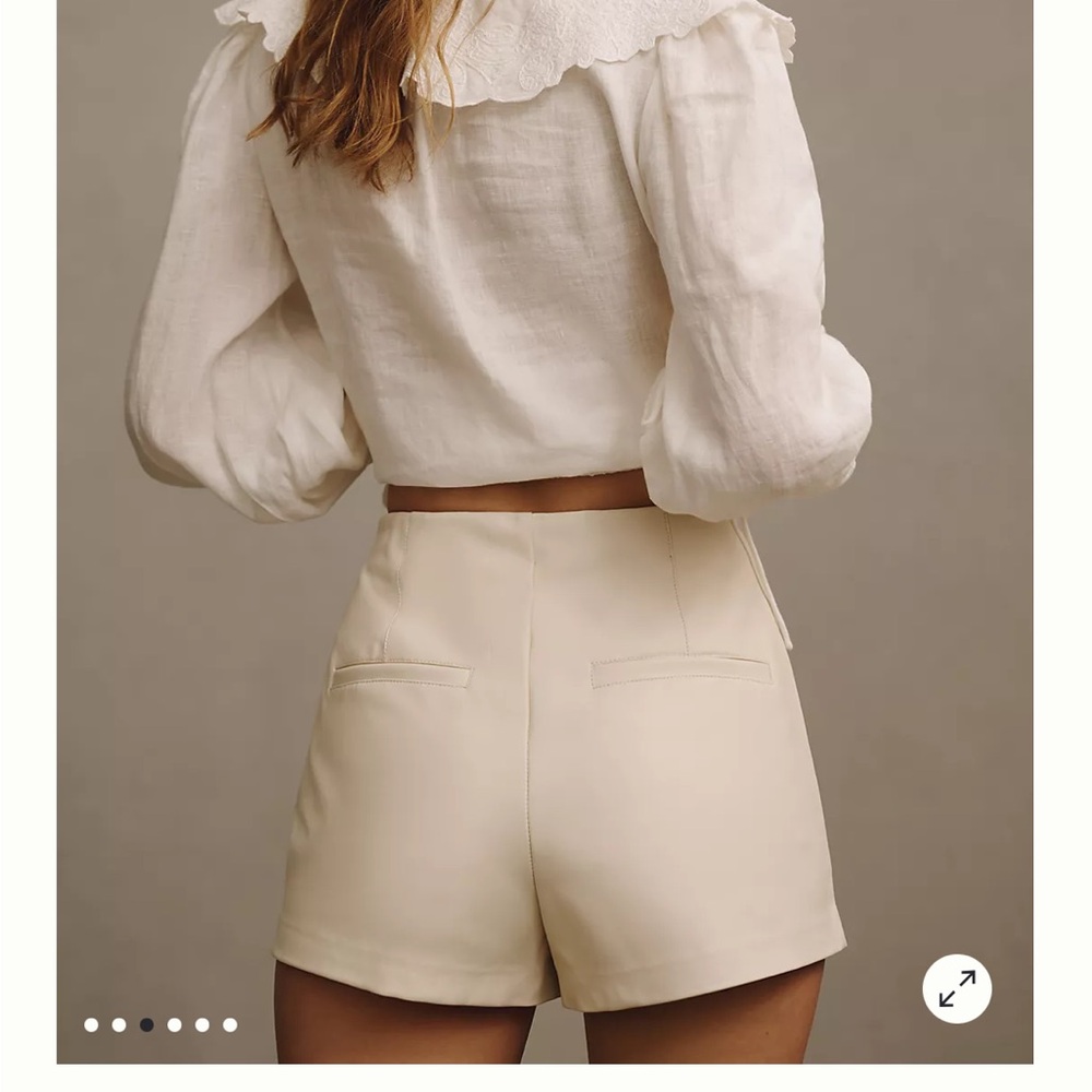 NWT Anthropologie Faux leather shorts size 8